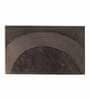 Brown Solid Polyester 36x24 Inches AntiSkid Bath Mat