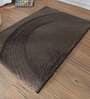 Brown Solid Polyester 36x24 Inches AntiSkid Bath Mat