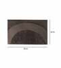 Brown Solid Polyester 36x24 Inches AntiSkid Bath Mat