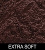 Brown Solid Polyester 3x3 Feet Machine Made Shaggy Round Carpet