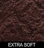 Brown Solid Polyester 4x4 Feet Machine Made Shaggy Round Carpet