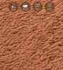 Brown Solid Polyester 4x6 Feet Machine Made Carpet