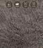 Brown Solid Polyester 4x6 Feet Machine Made Carpet