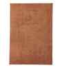 Brown Solid Polyester 4x6 Feet Machine Made Carpet
