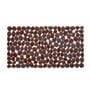 Brown Solid PVC 30x14 Inches Antiskid Shower Bath Mat