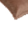 Brown Solid Velvet 27x18 Inches Pillow Cover (1Pc)