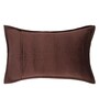 Brown Solid Velvet 27x18 Inches Pillow Cover (1Pc)