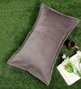 Brown Solid Velvet 27x18 Inches Pillow Cover (1Pc)