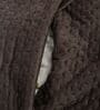 Brown Solid Velvet 27x18 Inches Pillow Cover (1Pc)