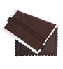Brown Solid Velvet 27x18 Inches Pillow Covers (Set of 2)