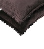 Brown Solid Velvet 27x18 Inches Pillow Covers (Set of 2)