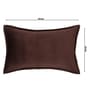 Brown Solid Velvet 27x18 Inches Pillow Covers (Set of 2)