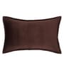 Brown Solid Velvet 27x18 Inches Pillow Covers (Set of 2)