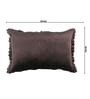 Brown Solid Velvet 27x18 Inches Pillow Covers (Set of 2)