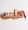 Wooden Wavy Wall Shelf in Natural Finish