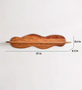 Wooden Wavy Wall Shelf in Natural Finish
