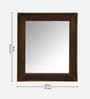 Brown Solid Wood Wood Carving Mirror Rectangular Wall Mirror