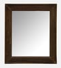 Brown Solid Wood Wood Carving Mirror Rectangular Wall Mirror