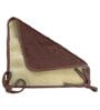 Brown Solid Microfiber 6 Seater Chair Pad Cover