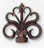 Brown Sophia Iron Expandable 2 Curtain Rod with Accessories ( 36 to 66 Inches)