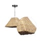 Canvas Brown Natural Fiber Hanging Light