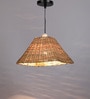 Canvas Brown Natural Fiber Hanging Light