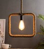 Aerio Brown Natural Fiber Hanging Light