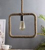Aerio Brown Natural Fiber Hanging Light