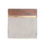 Faye White & Brown Marble & MDF (Set of 4) Table Coaster