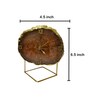 Brown Stone Table Clock