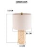 Brown Stone Terrazzo Gold Grandeur Table Lamp