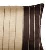 Brown Strip Polyester Cushions & Pillows Cover (Set of 5)