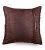 Brown Strip Polyester Cushions & Pillows Cover (Set of 5)