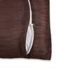 Brown Strip Polyester Cushions & Pillows Cover (Set of 5)