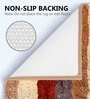 Brown and Red Stripe Microfiber 24x16 Inches Super Soft Bath Mat