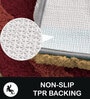 Brown Stripe Microfibre 30x18 Inches AntiSkid Bath Mat