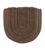 Brown Striped Cotton 19x27 Inches AntiSkid (Set of 2) Bath Mats