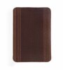 Brown Geometric Polypropylene 24x16 Inches AntiSkid Bath Mat