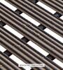 Brown Striped PVC 24x19 Inches Antiskid Shower Bath Mat