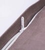 Brown Stripes Cotton Linen 16 X 16 Inches Cushion Cover 