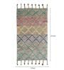 Geometric Pattern Jute 3 X 5 Feet Flat Weave Runner