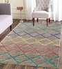 Geometric Pattern Jute 3 X 5 Feet Flat Weave Runner