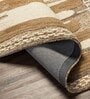 Brown Stripes Wool 5 ft x 7 ft Hand tufted Carpet
