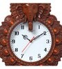 Brown Synthetic Plastic Wall Clock
