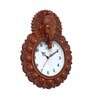 Brown Synthetic Plastic Wall Clock
