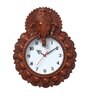 Brown Synthetic Plastic Wall Clock