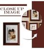 Brown Synthetic Wood (Set of 15) Photoframes