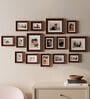 Brown Synthetic Wood (Set of 15) Photoframes
