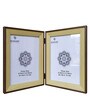 Brown Synthetic Wood Table Top Photo Frames, Set of 2