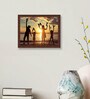 Brown Synthetic Wood Wall Hanging/Table Top Photo Frame